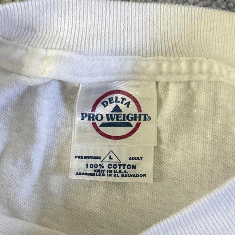 Vintage 90s Washington D.C. Eagle Graphic T-Shirt USA Delta Pro Weight Large - Picture 3 of 5